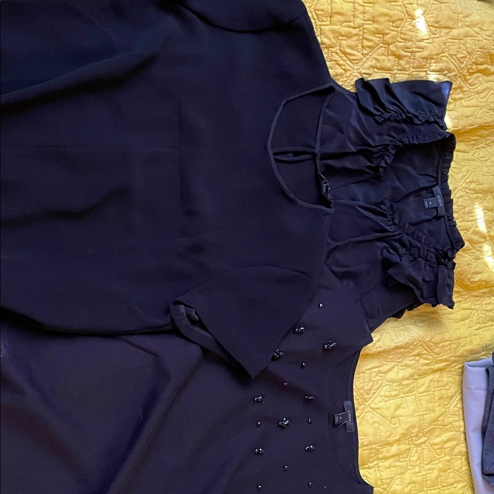 J. Crew Black Blouses